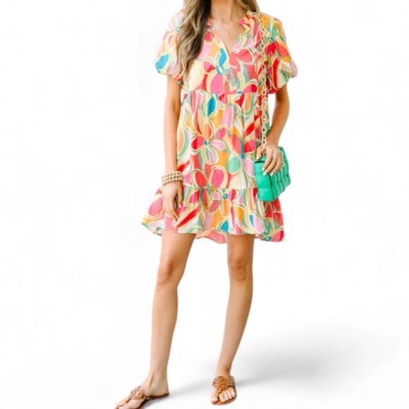 blue b Dresses & Skirts - Blue B Puff Sleeve Mini Dress